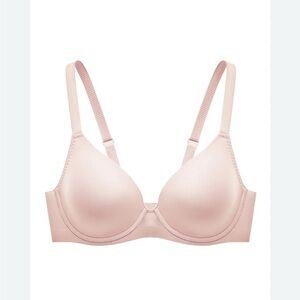 Understance Mesh Contour FlexWire Plunge Bra NWT powder pink 38B